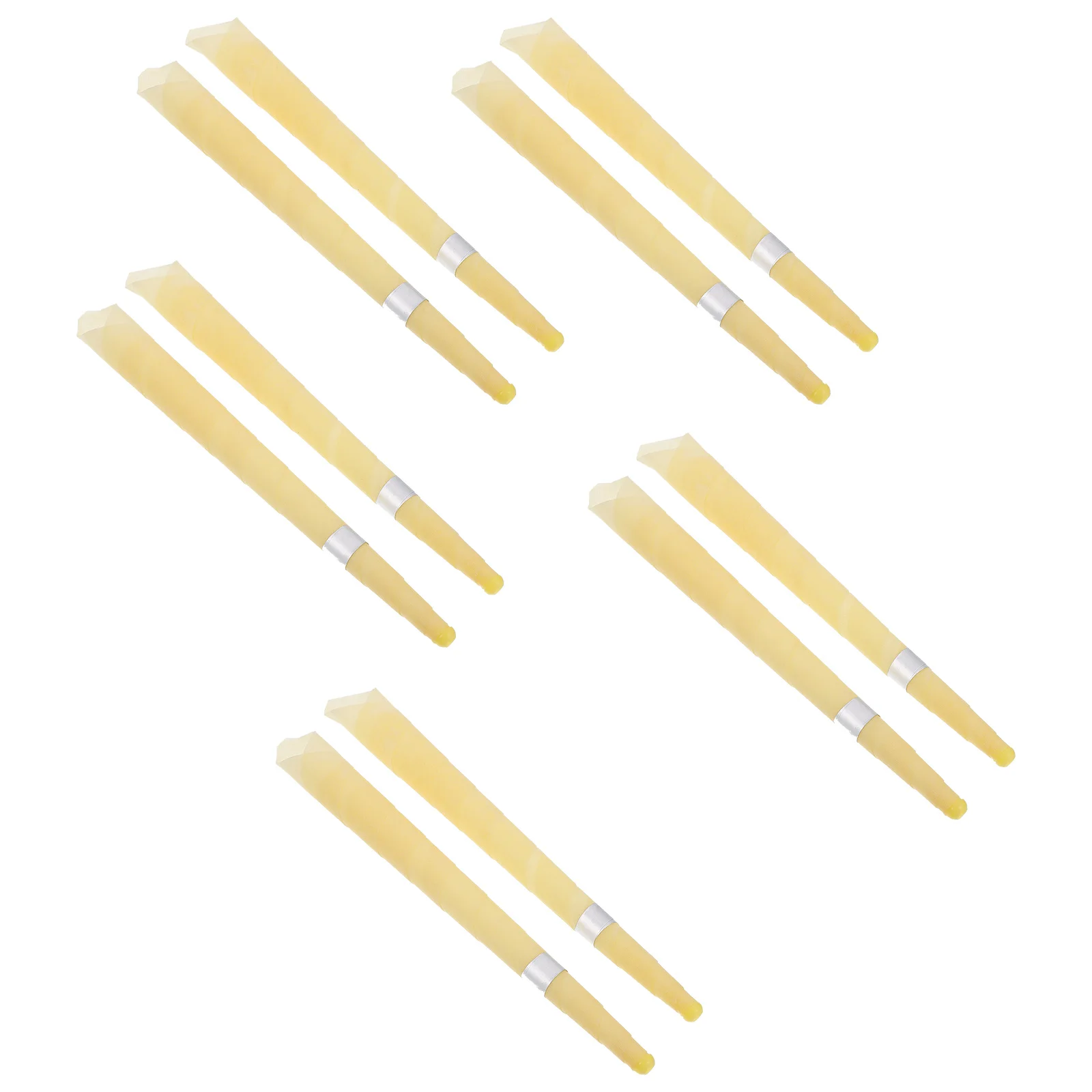 

10Pcs Trumpet-shaped Ear Aromatherapy Candles Ear Cleaners (Light Yellow)