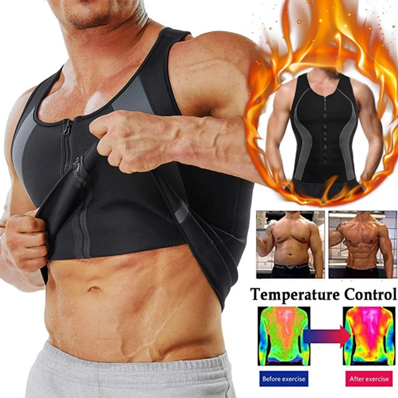 

Mens Compression Shirt Slimming Body Shaper Vest Workout Tank Tops Abs Abdomen Undershirts Men Slimming Corset