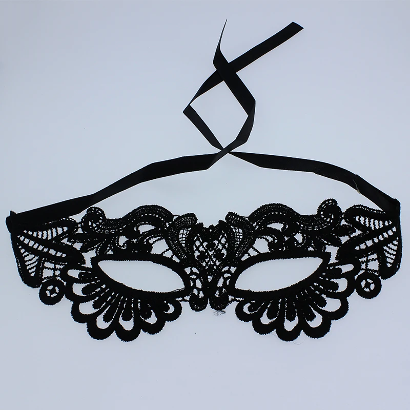 Черные Кружевные маски сексуальные женские взрослые игры для пар Танцевальная