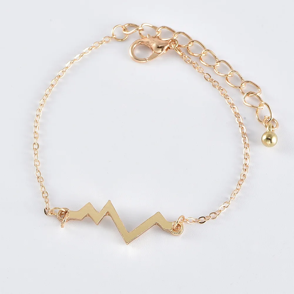 4 шт./компл. женские модные браслеты в стиле ретро Череп сердцебиение