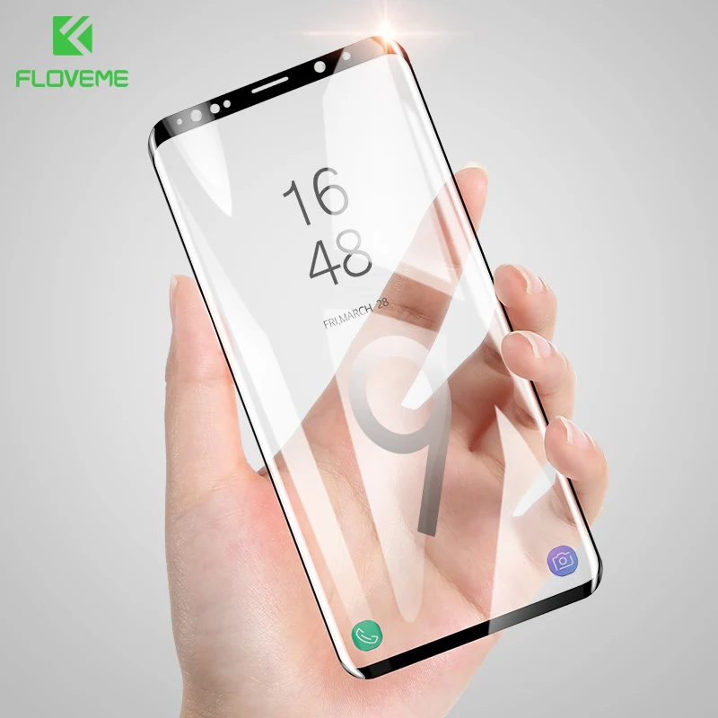 FLOVEME полное покрытие Защитная стеклянная пленка для экрана Samsung Galaxy S10 S10E Plus
