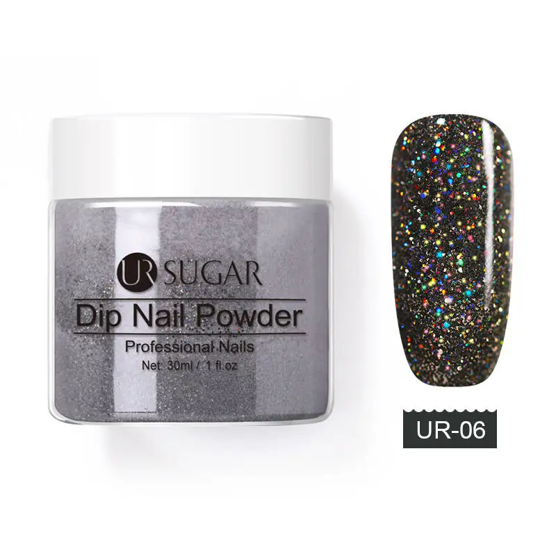 30ml Ur Sugar 5/30 мл Хамелеон погружения порошки без лампы для лечения голографический Блестящий градиент вышит французский естественной сухости ногтей маникюр - Цвет: 30ml