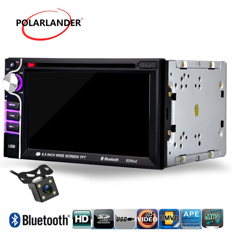 Автомобильный DVD сенсорный экран гарнитура RDS камера заднего вида Авторадио 6 5