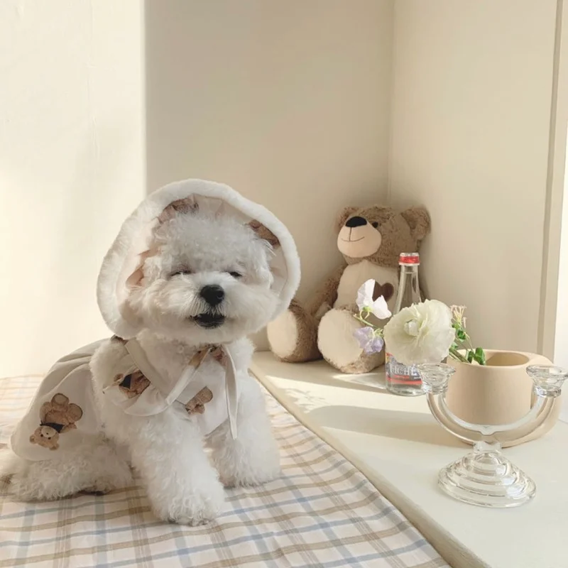 

Cute Dog Cooling Vest for Small Medium Dogs Chihuahua Clothes Lovely Yorkie Tshirts Spring Small Dog Hoodie Dogs Pets Clothing