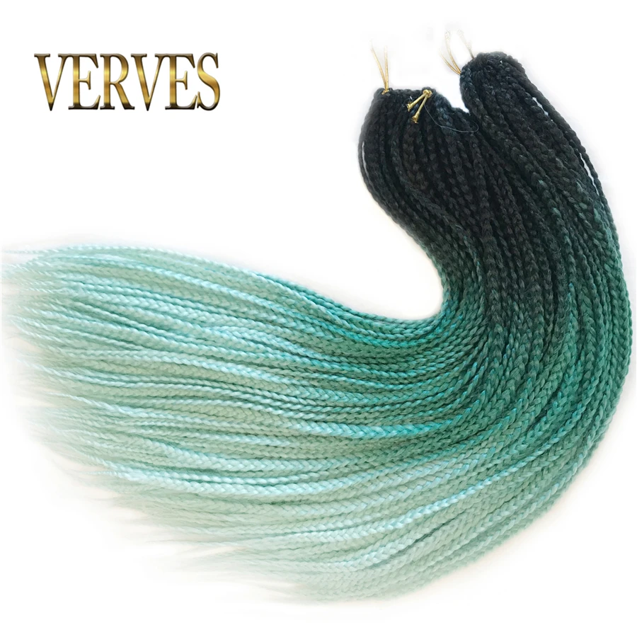 VERVES коробка косички крючком косички 24 дюймов 22 корня/упаковка Ombre синтетические косички наращивание волос тепло волокно оптом крючком косички розовый