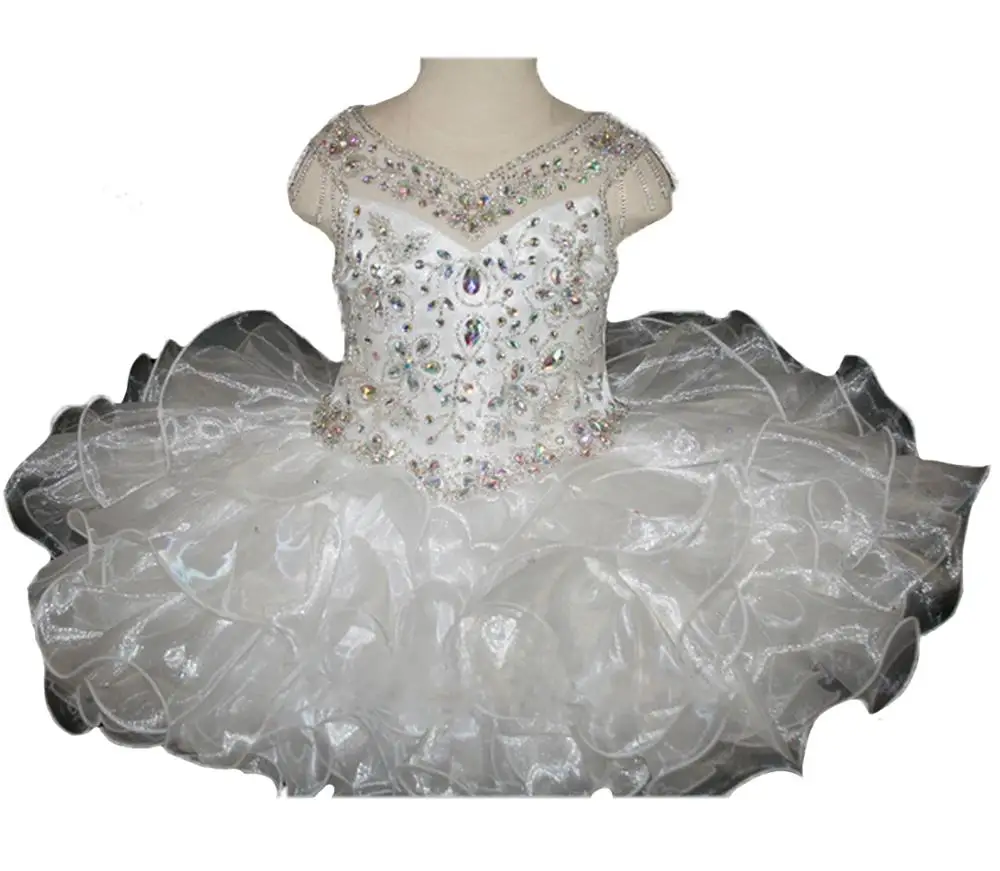 2019 рождественские детские мини платья с V-образным вырезом для малышей маленьких