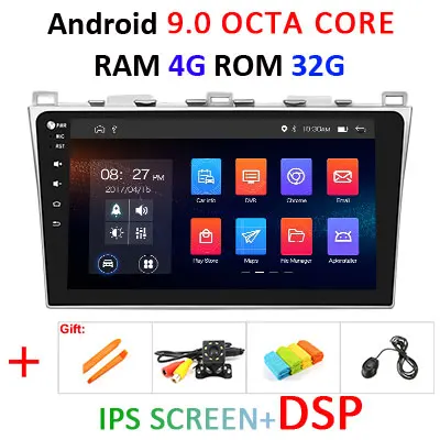 10," ips экран DSP 4G 64G Android 9,0 Автомобильный gps для Mazda 6 2008- стерео ПК Поддержка BOSE аудио система без dvd плеера - Цвет: 9.0 4G 32G DSP