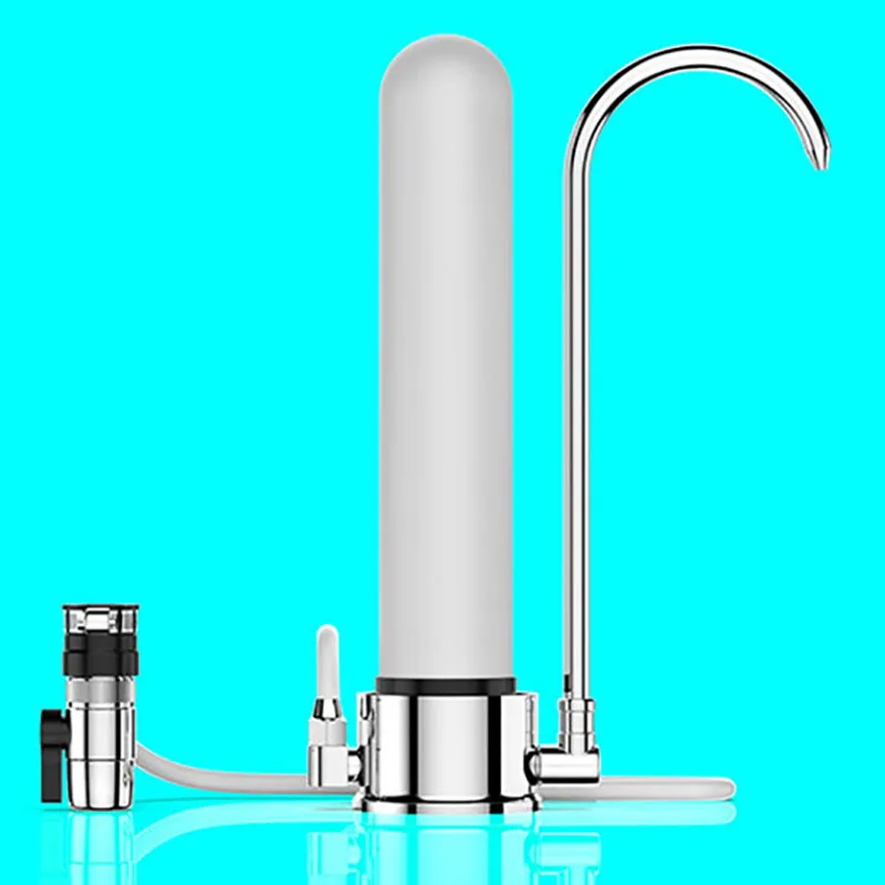 Water Filter Desktop Stainless Steel Purifier Faucet Healthy Ceramic Cartridge Kitchen Tap | Бытовая техника