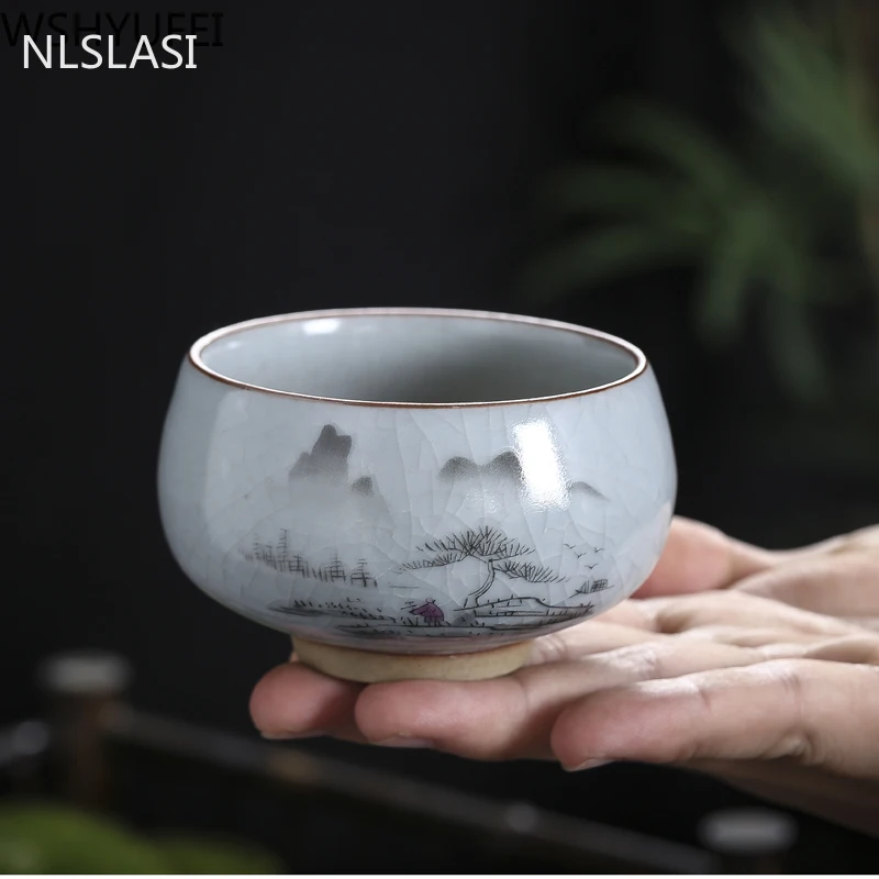 Высокая производительность китайский Чай комплект чашки трещины Керамика чашка