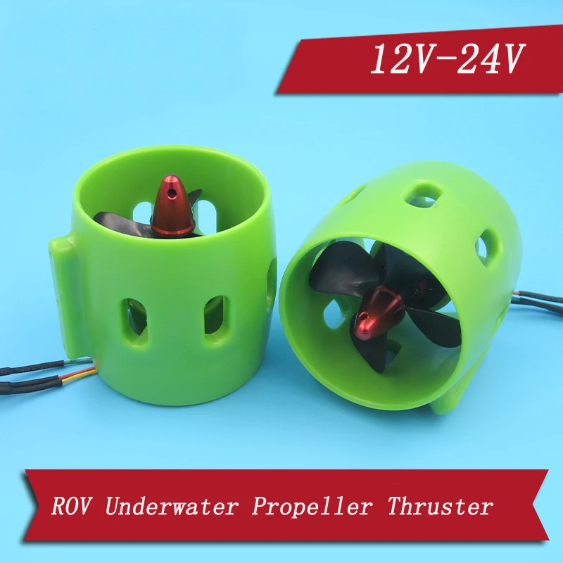 

ROV 12-24V Brushless Motor Underwater Thruster with 30A/50A ESC 60mm Propeller CW CCW Propulsion for RC Fishing Bait Boat Parts