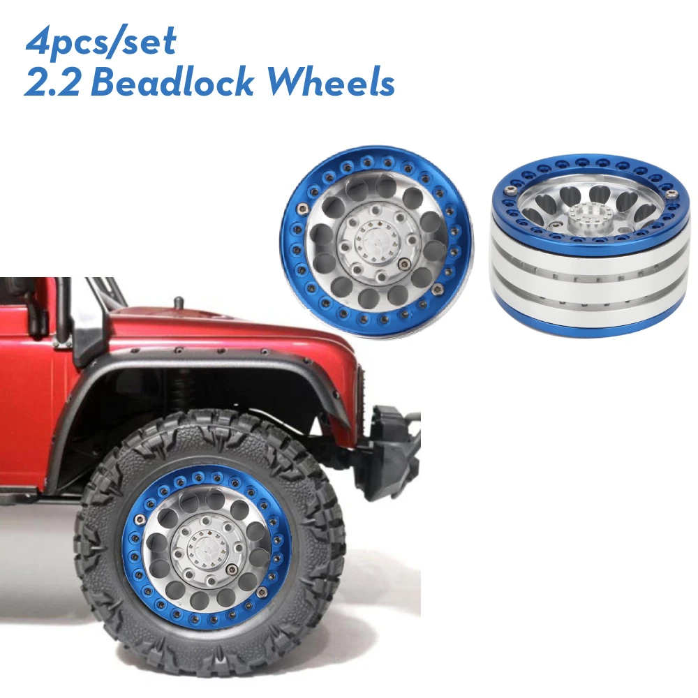 4 шт. алюминиевый сплав 1 9 Beadlock колеса диски для 1/10 RC Гусеничный осевой SCX10 II 90046 TRX4