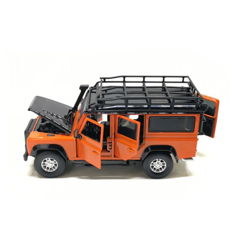 

1/32 Scale Pull Back Orange Car Toy Model Vehicle With Sound&Light Effect For Land Rover Defender