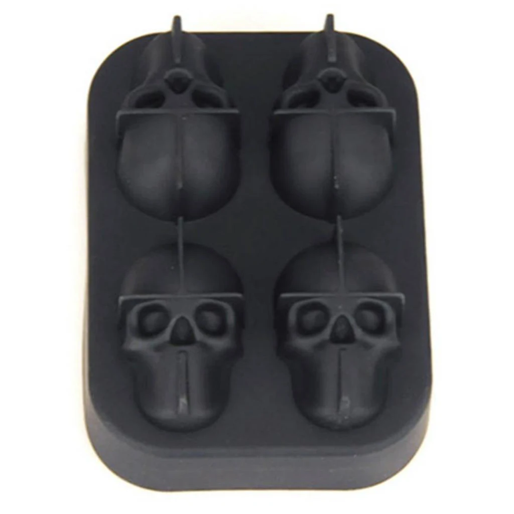 День мертвых черепа ледяной куб форма коктейль Бурбон виски льда плесень лоток