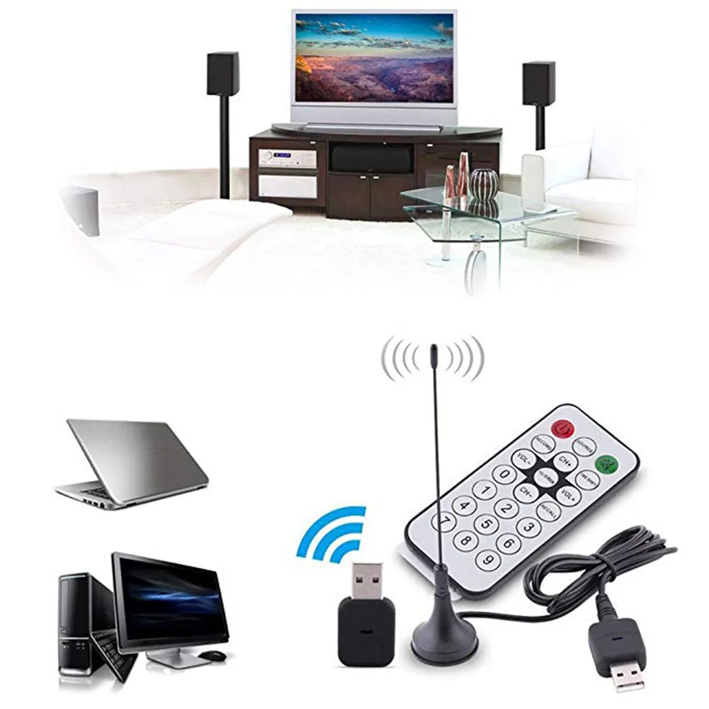 Мини USB2.0 цифровой DVB-T SDR + DAB FM видео вещания HDTV тюнер приемник палка | Электроника