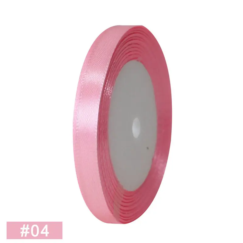 04 pink 25 ярдов атласный Свадебный букет атласная лента DIY Искусственные Шелковые Розы товары для рукоделия Швейные аксессуары Скрапбукинг материал D1 - Цвет: 04 pink