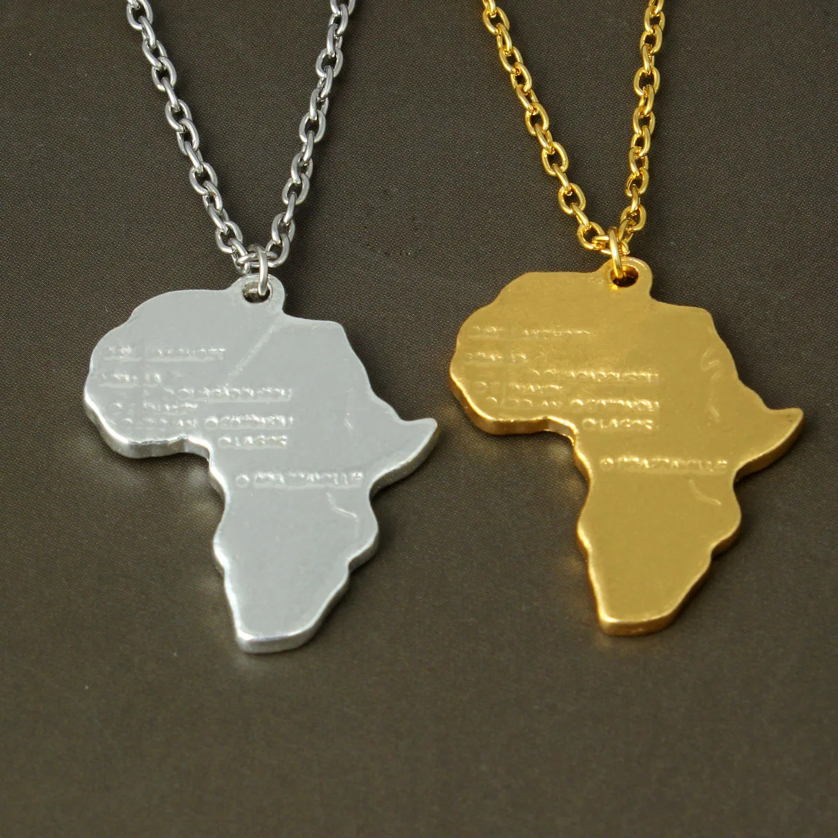 Ожерелье с картой Африки сердцем подвеска Южной модные ожерелья символикой