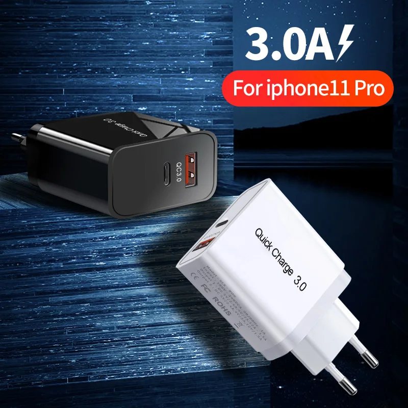 Udyr Quick Charge 4,0 3,0 36 Вт USB зарядное устройство Тип C QC 4,0 3,0 зарядное устройство для samsung S10 plus PD 3,0 быстрое зарядное устройство для iPhone 11 Pro