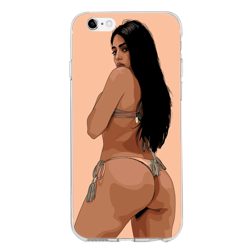 Коричневый чехол для iphone XS MAX соблазнительный пляжный летний купальник бикини