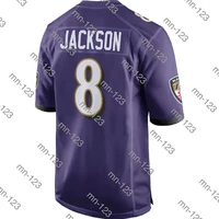 embroidery american jersey lamar jackson men women kid youth purple baltimore football jersey