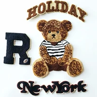large embroidery big bear patch animal cartoon patches for bag seven dwarf badges bears appliques clothing ff 3032