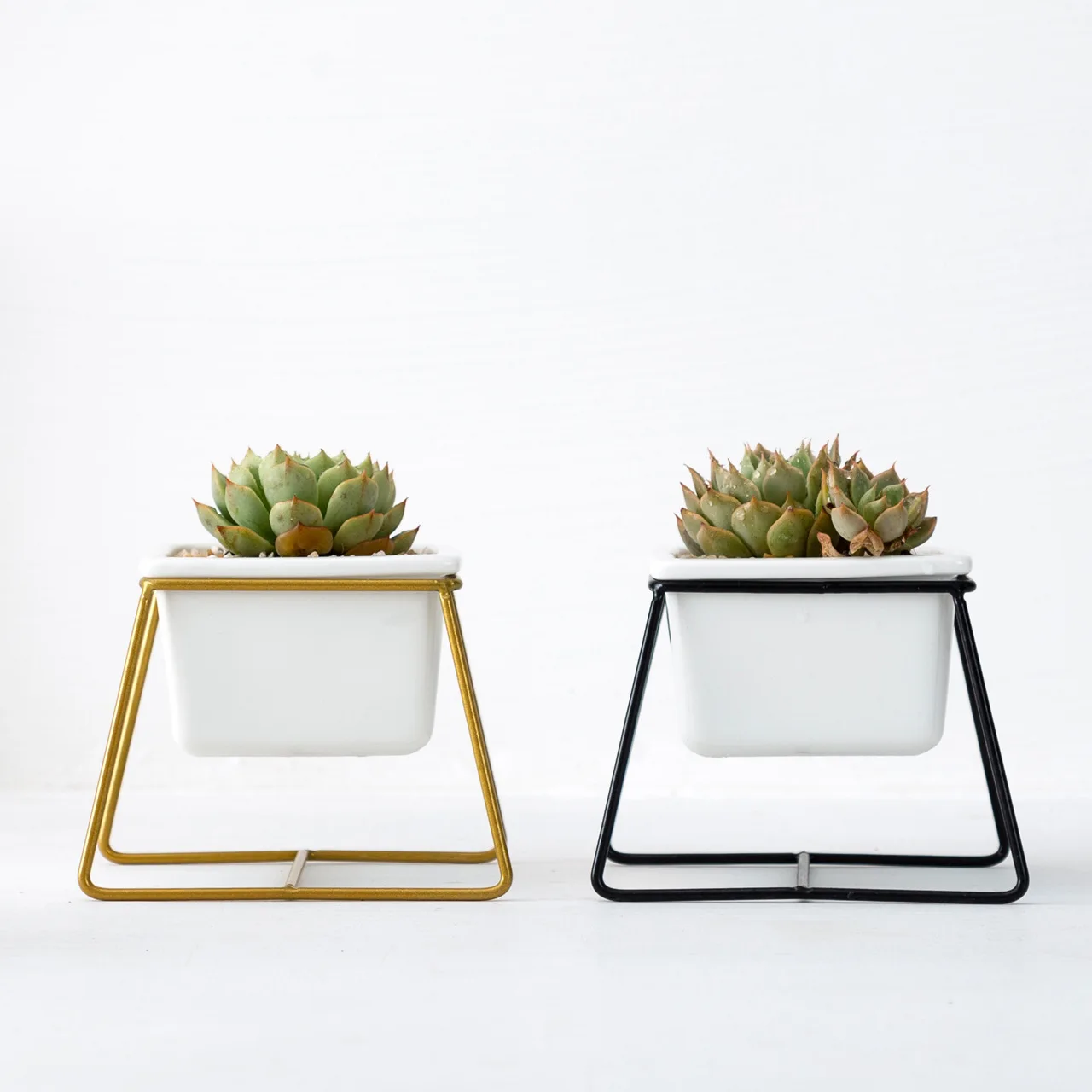 Скандинавский цветочный горшок керамическая квадратная трапециевидная