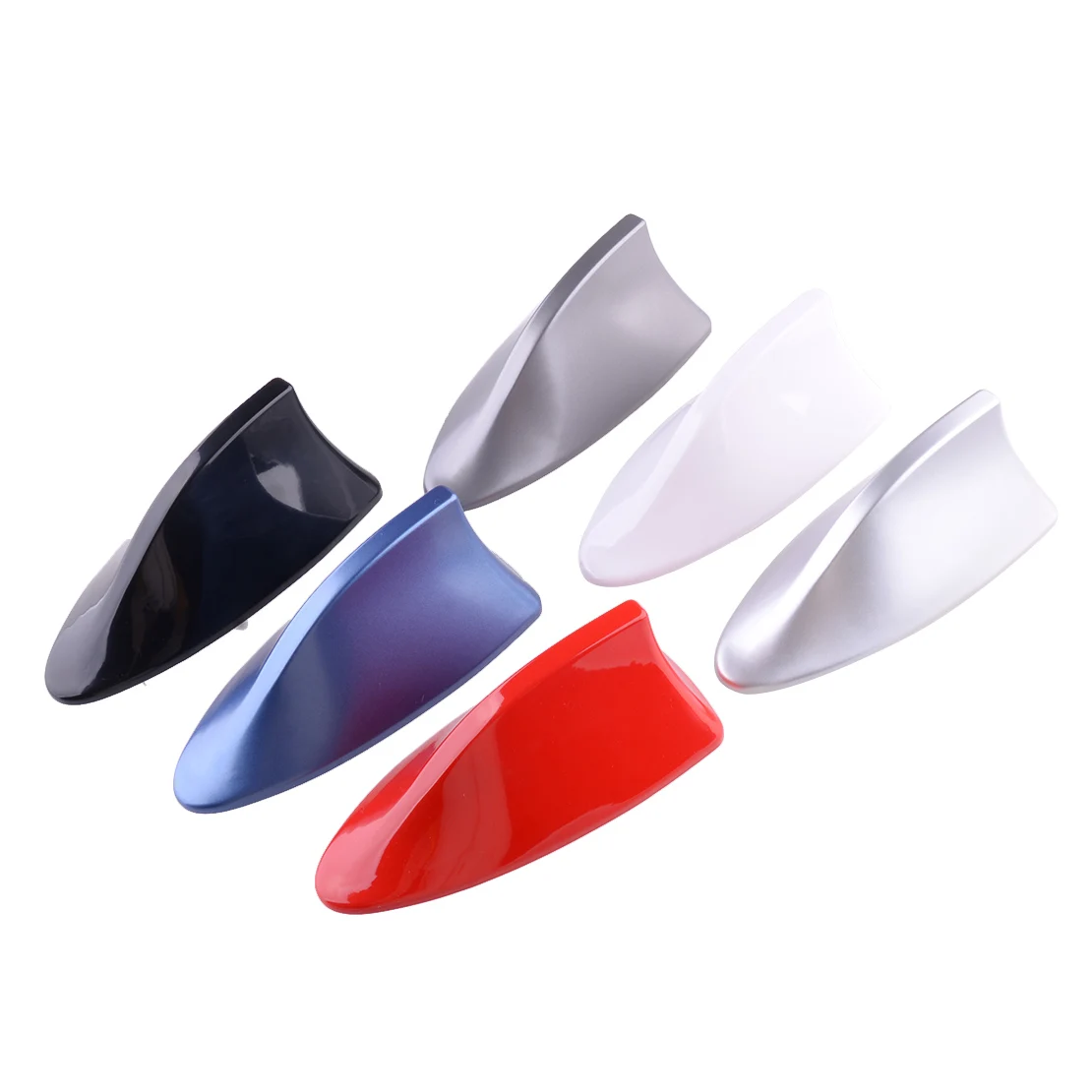 

Автомобильная внешняя крыша Акулий плавник антенна FM/AM сигнал радио украшение в виде антенны черный/красный/синий/серебристый/серый/белый универсальный