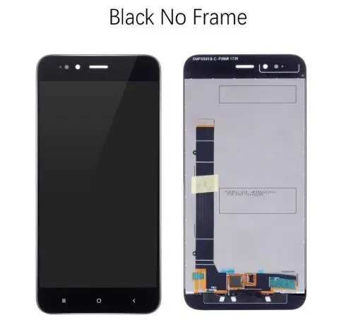 Black no frame 5.5" Original LCD For XIAOMI Mi A1 LCD Display Touch Screen Digitizer Assembly Frame For Xiaomi Mi A1 Mi 5X Display 10 Touch - Цвет: Black no frame
