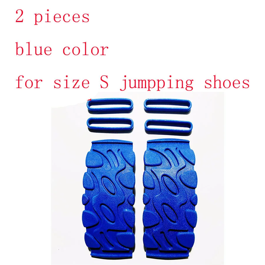 blue size S 2 шт. синий и красный цвета роза Цвет профессиональный панель отказов для обувь для прыжков Размеры S M L XL XXL для кенгуру обувь для прыжков - Цвет: blue size S