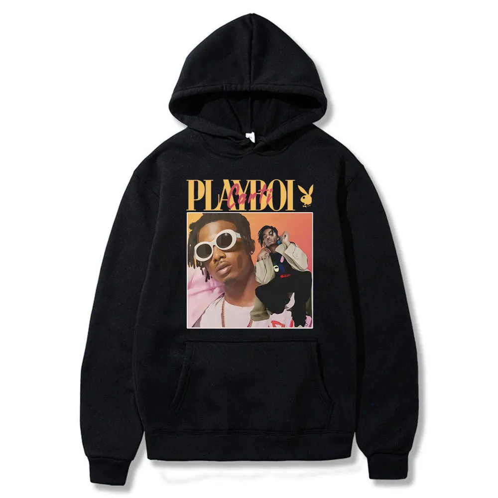 

High Quality Vintage Playboi Carti Vintage 90S Merchandise Print Men Hoodies Casual Hooded Man Woman Hoody Fashion Hoodie Men