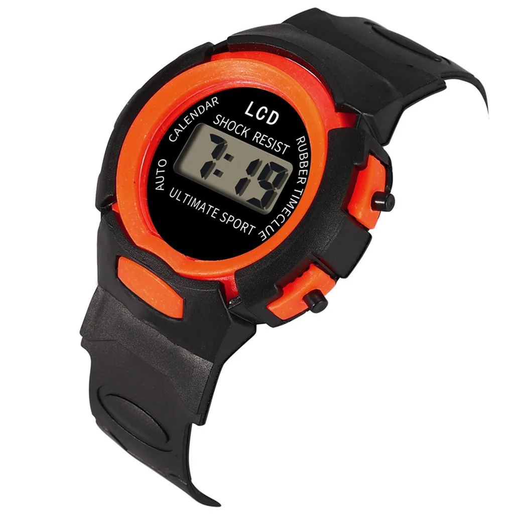

Childrenboys Girls Analog Digital Sport LED Electronic Waterproof Wrist Watch New smart children's clock
