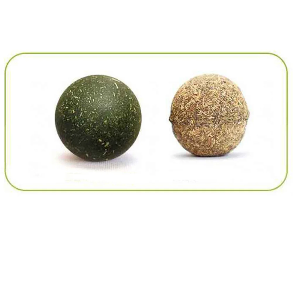 

3pcs Natural Catnip Ball Cat Mint Balls Edible Cat Chasing Hair Cleaning Balls Snacks
