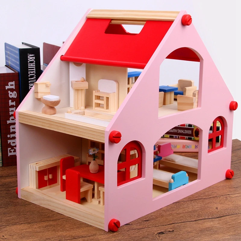 

29 шт. мебель для ролевых игр, игрушки, деревянный кукольный домик, мебель, миниатюрный игрушечный набор, кукольный домик, игрушки для детей, д...