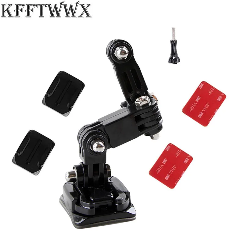 Крепление для мотоциклетного шлема изогнутая клейкая рукоятка для Yi 4K Gopro Hero10 9 8 7 5 SJCAM Sj4000 Eken H9 аксессуары для экшн-камеры