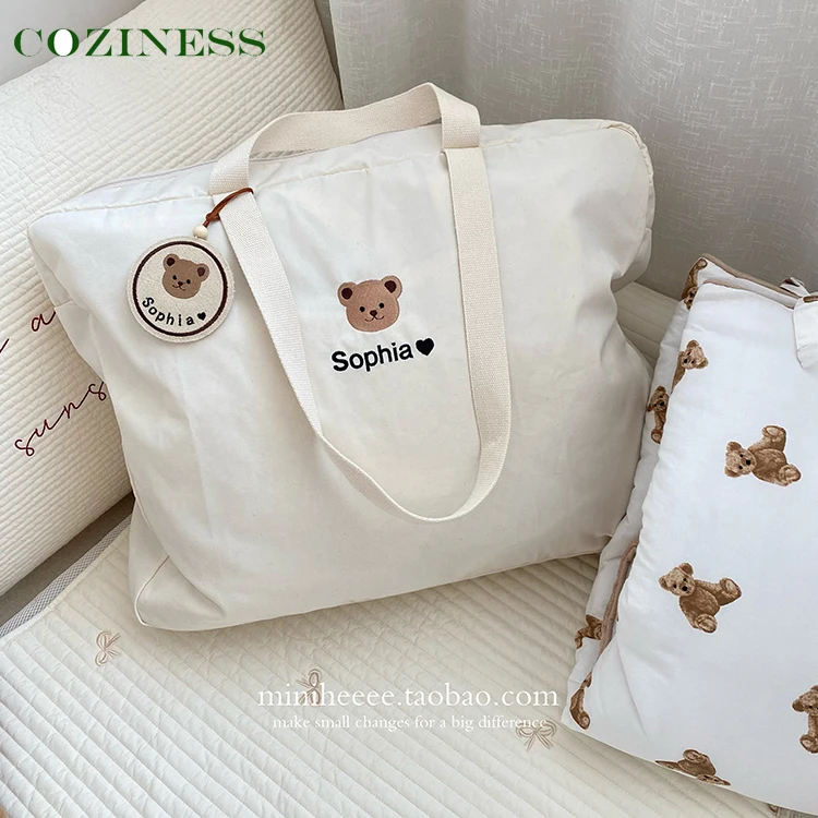 

COZINESS Mummy Bag Embroidery Customized Children Quilt Storage Bag Waterproof Dustproof Oversize Packing Bags Travel Outing