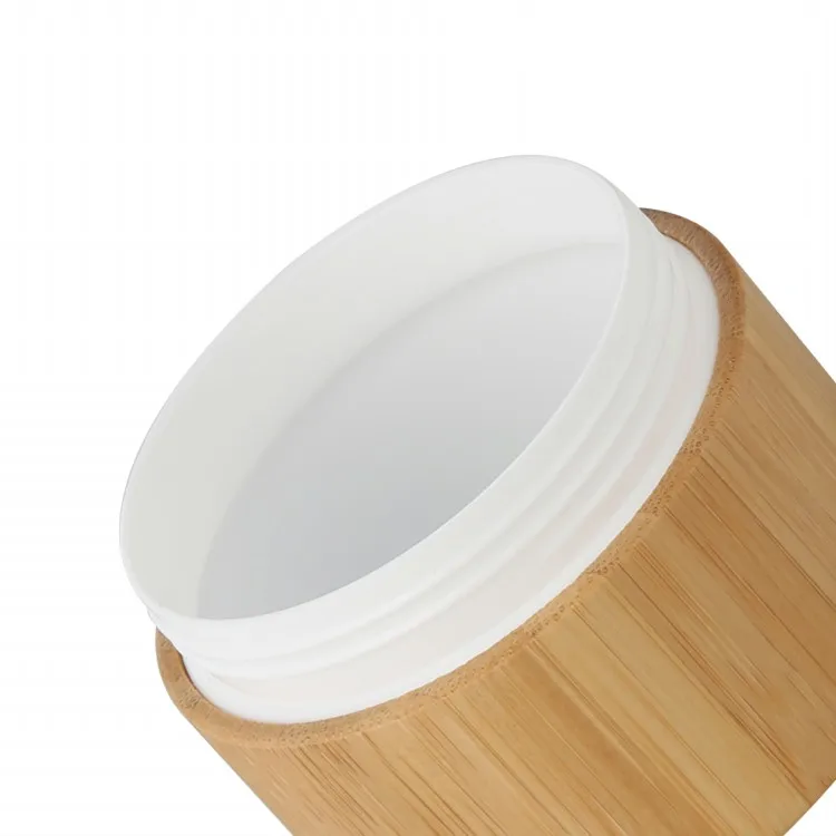 

10g 20g 30g 50g 100g 150g 200g 250g plastic bamboo jar eye cream container lid craft jar with PP inner