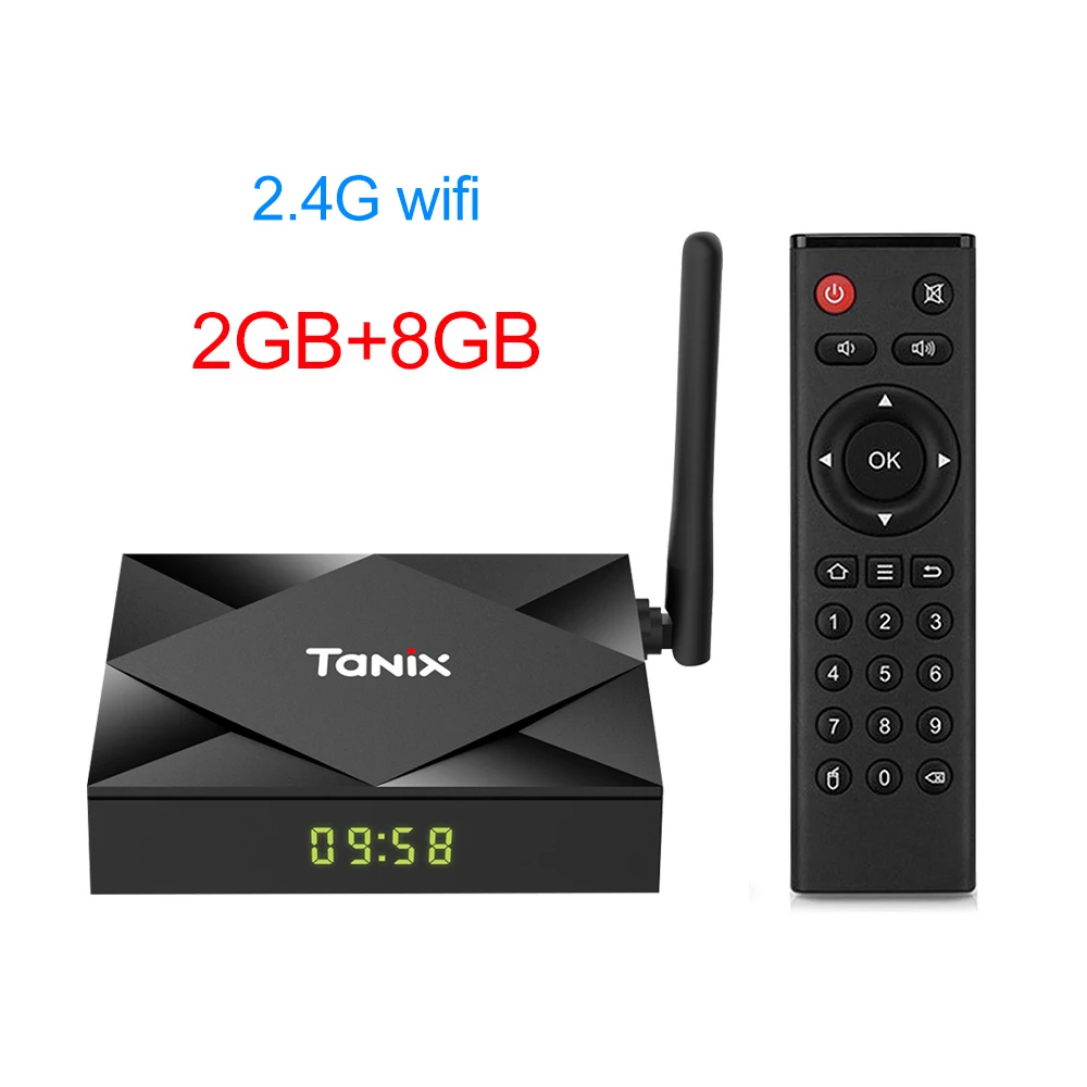 2GB 8GB Tanix TX6S Android 10,0 Smart tv BOX Allwinner H616 4 ГБ 32 ГБ 64 Гб TX6 ТВ-приставка поддержка 4K Duble WiFi Youtube Netflix 2 ГБ 8 ГБ - Цвет: 2GB 8GB