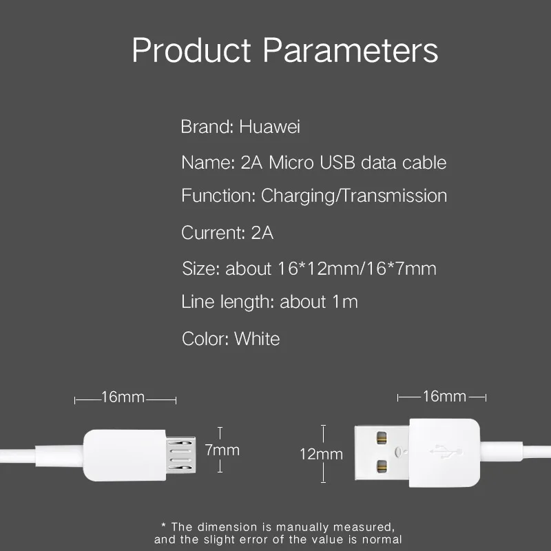 

Original Huawei Mate 10 Lite charger cable 2A micro USB fast cable for p8 p9 p10 lite mate 10 lite Honor 7x 8x y5 y6 y7 y9