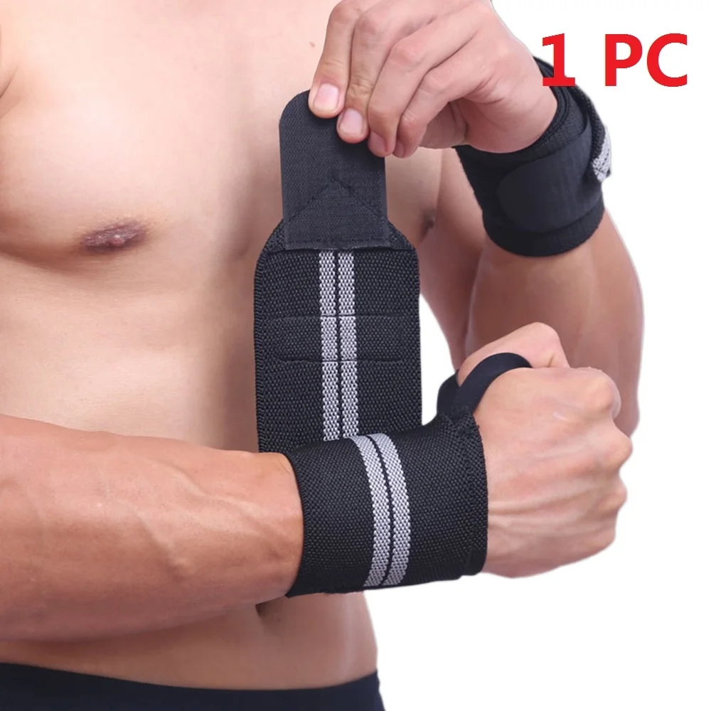 1PC 1 Pc Adjustable Wrist Band Hand Protection Wraps Powerlifting Bodybuilding Bandage Breathable Wrist Support High Quality - Цвет: 1PC