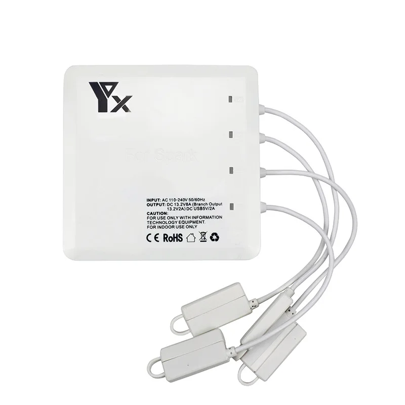 Зарядное устройство для DJI Spark 6 в 1 быстрой зарядки аккумуляторов с 2 USB портами