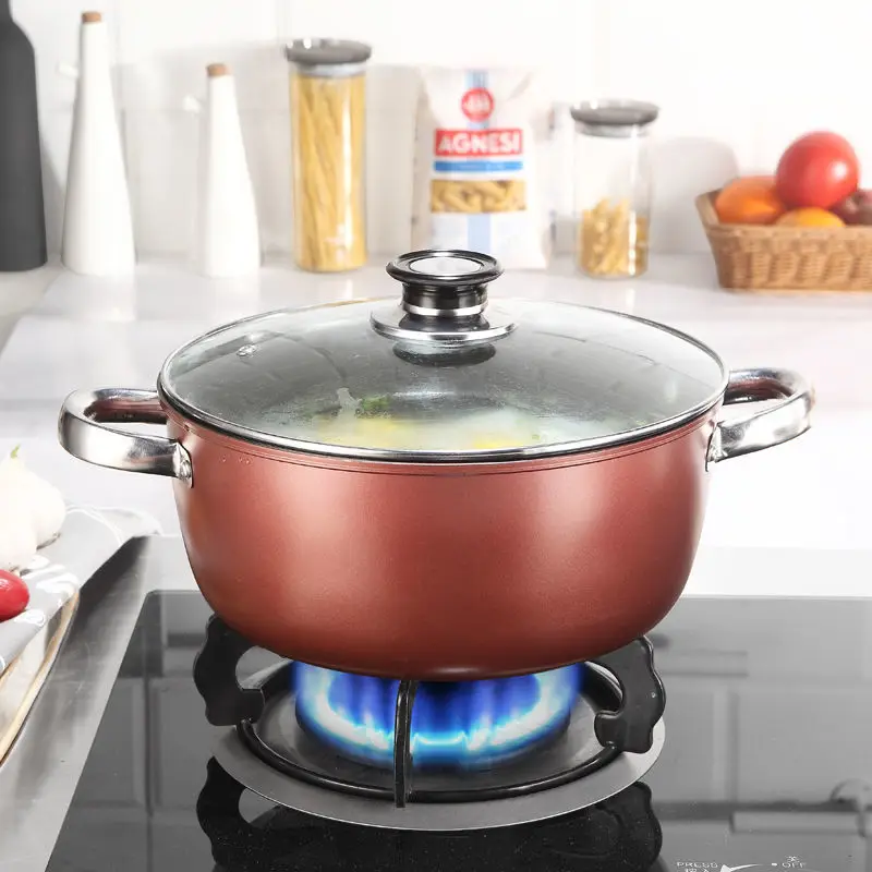 

Pan 2 Pieces Non-stick Cookware Combination Frying Pan Soup Pot Two-piece Smoke-free Pan Cooking Pan Egg Pan Cast Iron Pan