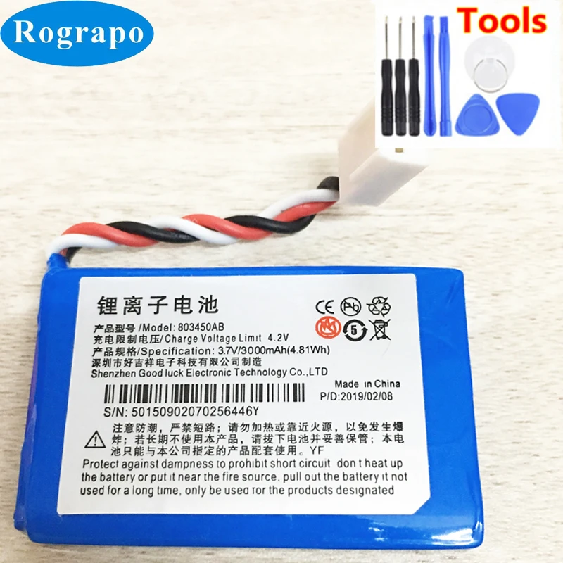 Новый аккумулятор 3 7 в 763448A 803450AB для ZTE U110 U116 U118A WP826A WP623 WP228 беспроводной мобильный