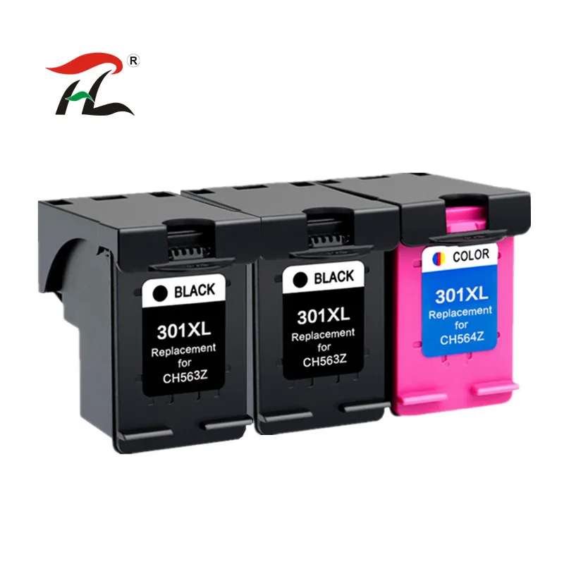 2 Black 1 Color Совместимость 301XL сменный картридж для принтера для hp 301 xl для hp 301 CH563EE CH564EE для Deskje 1000 1050 2000 2050 2510 3000 3054 - Цвет: 2 Black 1 Color