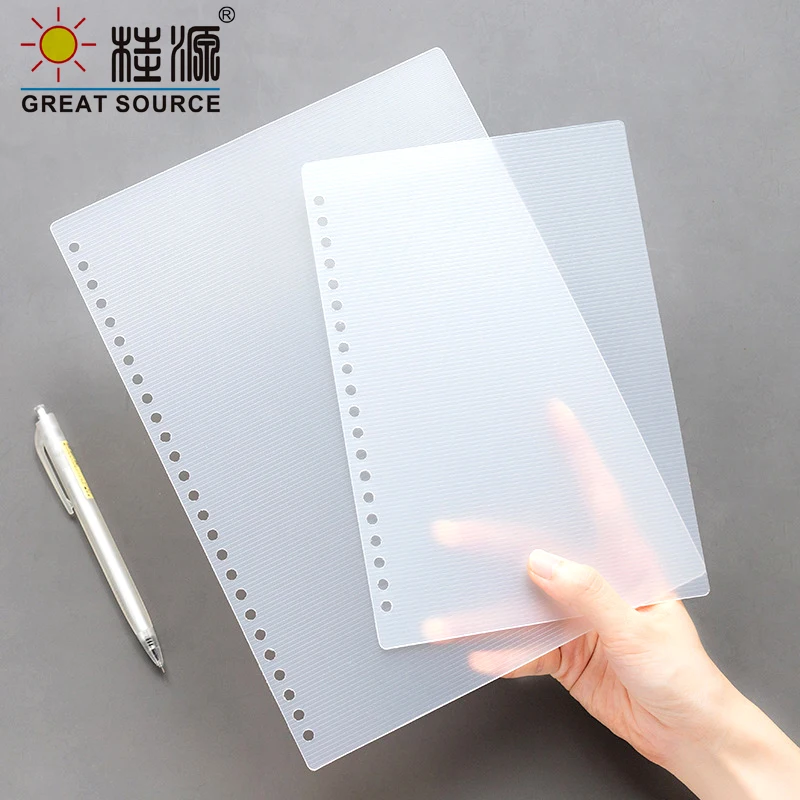 A4 Journal Cover PP Color Cover 30 Holes Binder Ring Notebook Cover Shool Office File Cover  Cover (120PCS)