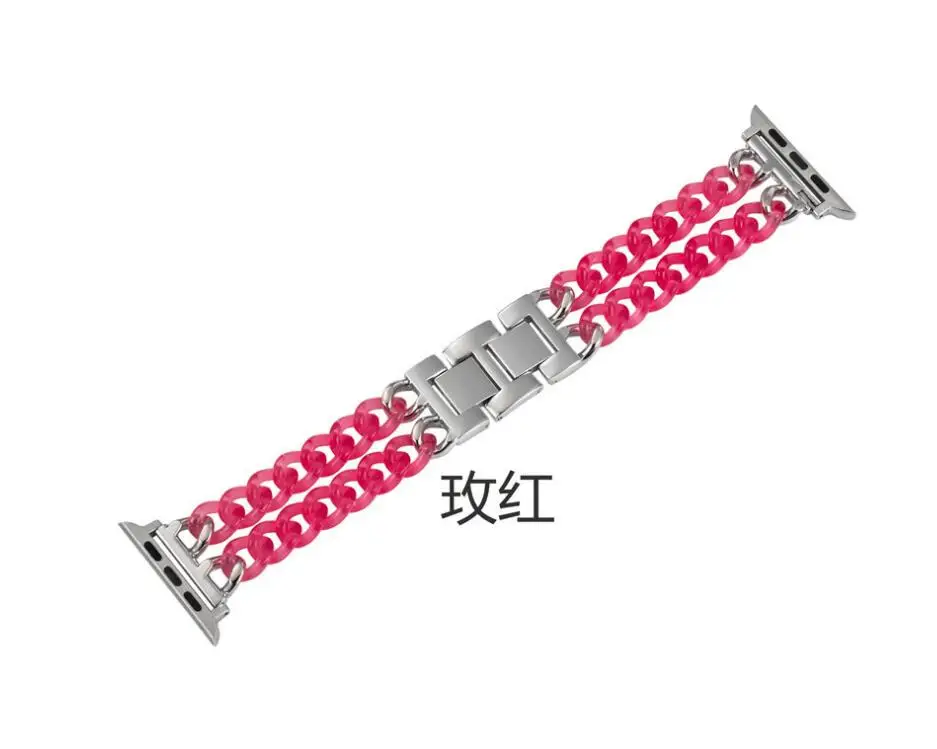 

Resin Bracelet Strap for Apple Watch Series 6 Series 5 Series 4 Series 3 Series 2 Strap Bracelet for iWatch 38/40/42/44mm