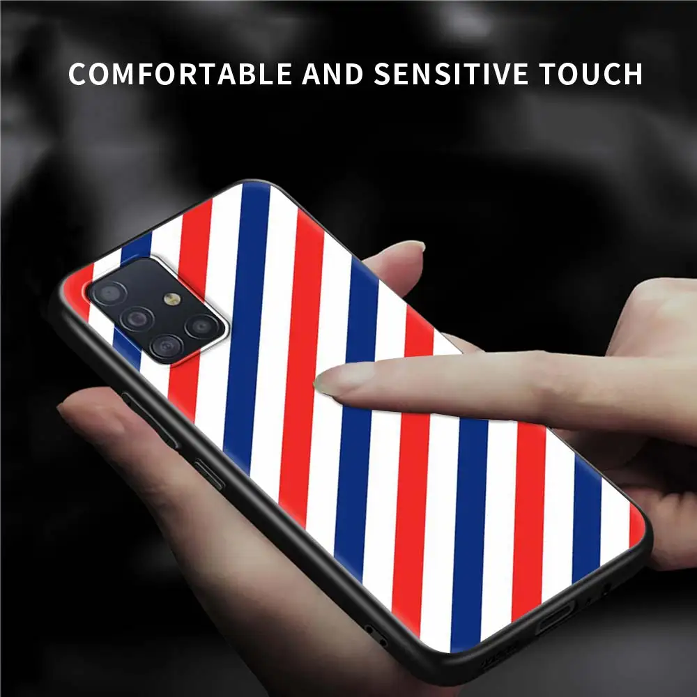 

Case For Samsung Galaxy A51 A21s A71 A12 A31 A52 A41 Black Soft Phone A11 A72 A32 A42 5G A01 A91 Fundas Sports Brand Stripes
