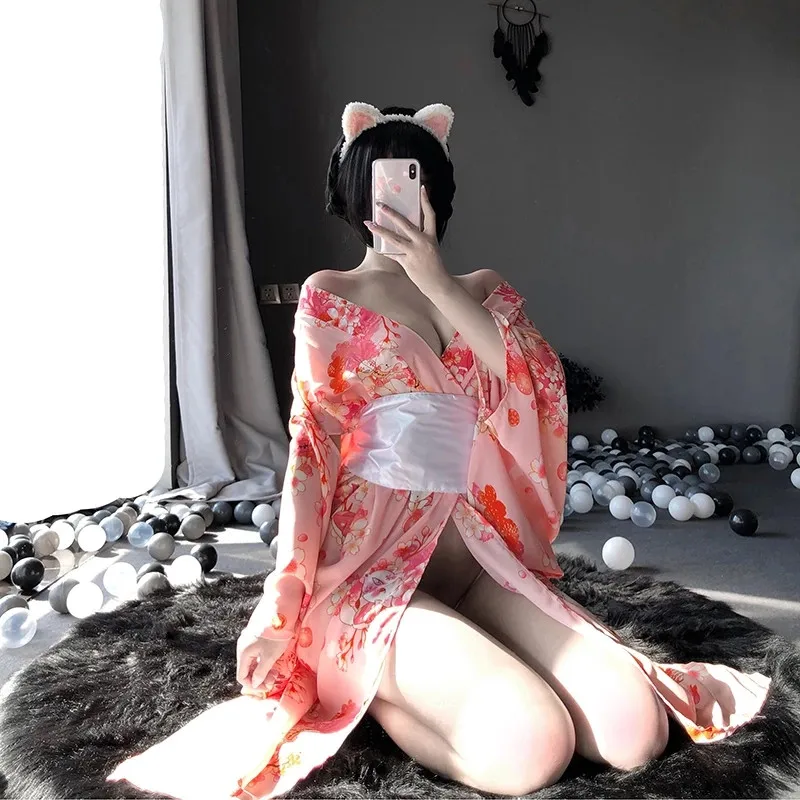 

Японское кимоно, сексуальный косплей-наряд для женщин, традиционный стиль, порно-косплей, костюмы для женщин, наряд AV