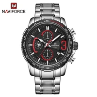 naviforce chronograph watch mens watches top brand fashion business wristwatch sport quartz date waterproof clock male 2020 new