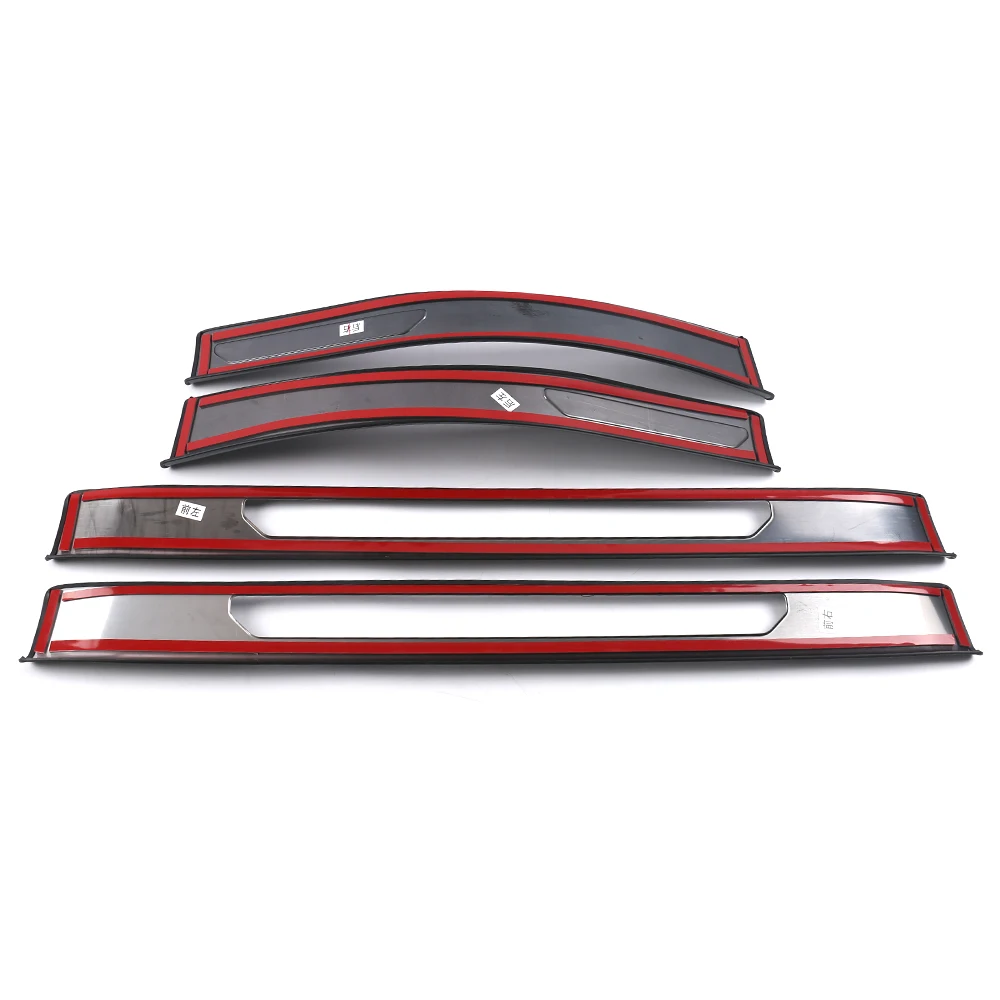 

CarManGo Car Accessories Door Sills Scuff Plate Welcome Pedal Threshold Stainless Trim Cover Sticker for Cadillac XT4 2018-2020