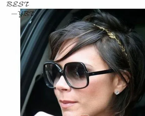 Модные романтичные ленты для волос из золотого сплава женщин эластичные