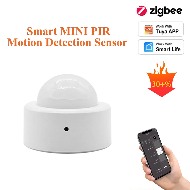 

Zigbee Smart MINI PIR Motion Detection Sensor,Anti-Theft Home Security,Real-Time Notification via Smart Life Tuya APP,Need Hub
